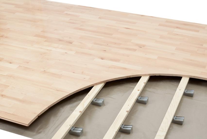 Junckers Unobat 62+ is a solution for flat or irregular subfloors