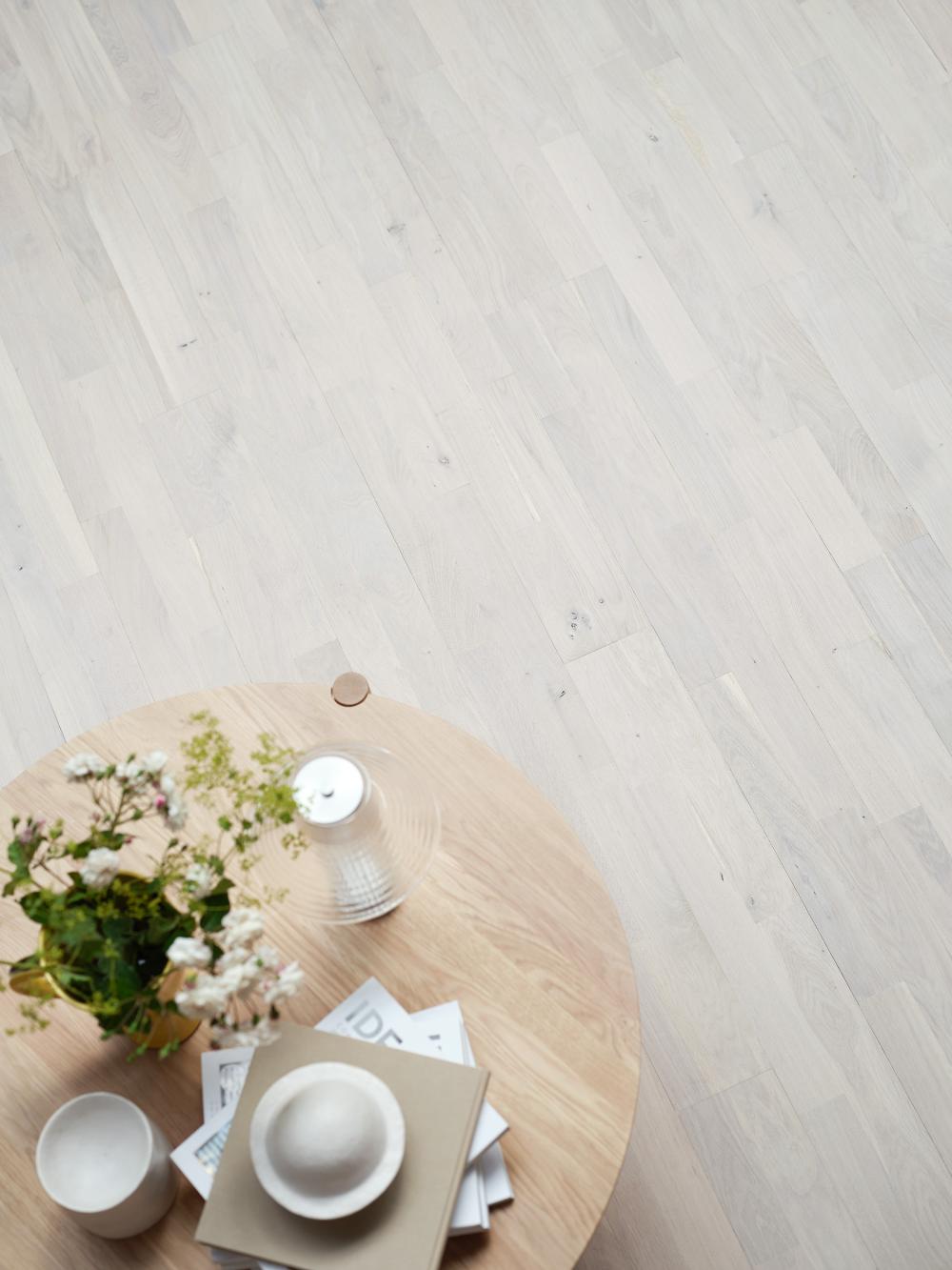 Oak Nordic White Plus - 2 Strip Hardwood Flooring